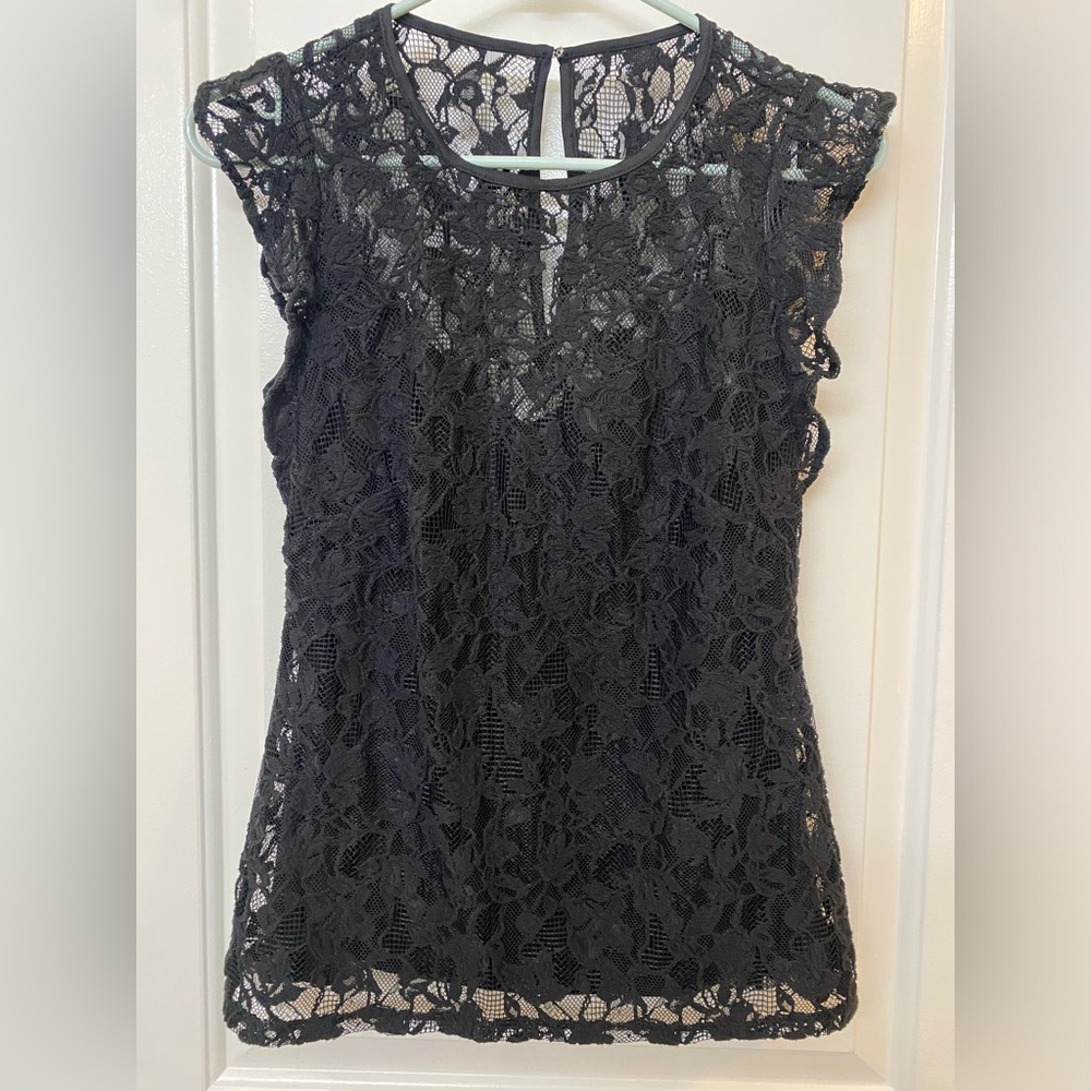 WHBM Laced Lined Blouse